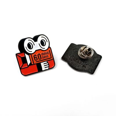 kupować Promocyjny emblema emaliowy lapel pin czarny niklowany pojedyncza strona produkcja online