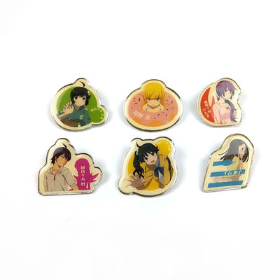 kupować Wysokie standardy Offset Drukowane karykatury Lapel Pins ODM / OEM dla wydarzenia produkcja online