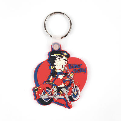 kupować Gumowy łańcuch do kluczy Pvc Metal Key Ring 3D Keytag Custom Logo Free Design Souvenir Gift produkcja online