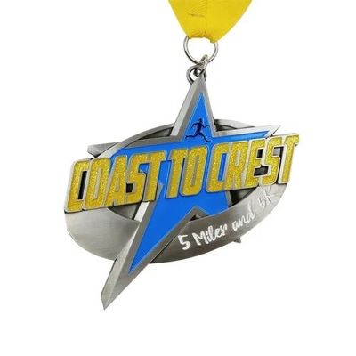 kupować Niestandardowy odlewany medal 3D wirtualne biegi z medaliami idealnie dopasowane do Twoich potrzeb produkcja online