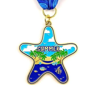 kupować Zastosowany medal w kształcie gwiazdy z lakierem produkcja online