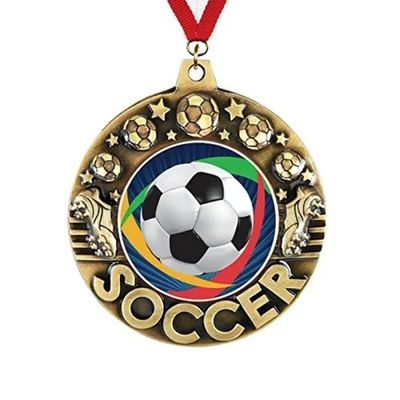kupować Zindywidualizowane medale nagrody Stock Soccer dla dużych zakupów produkcja online