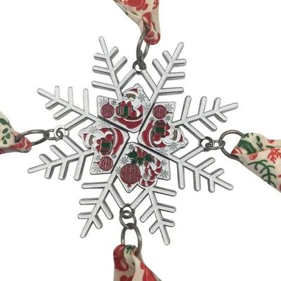 kupować Śnieżny kształt Magnetyczny Kombinowany Seria Świąteczny Święty Mikołaj Medal z wstążką produkcja online