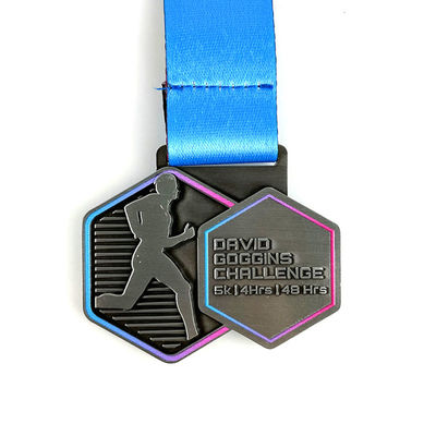 kupować Wirtualny medal biegacza z wzorcowym rozpyleniem kolorów / Wirtualne wyzwania z medaliami produkcja online