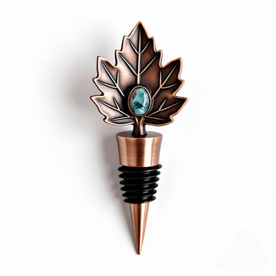kupować 3D Die Struck Design Vintage Brass Wine Stopper produkcja online