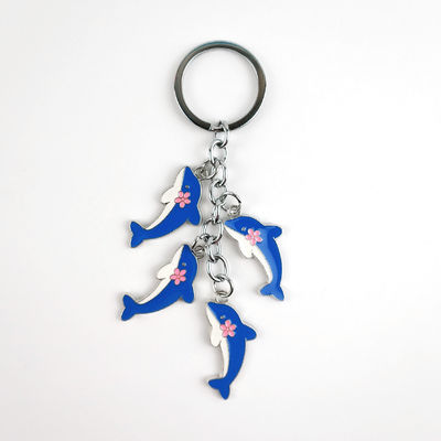 kupować Zink Alloy Soft Enamel Dolphin Keychain Czarujący akcesorium dla miłośników oceanu produkcja online