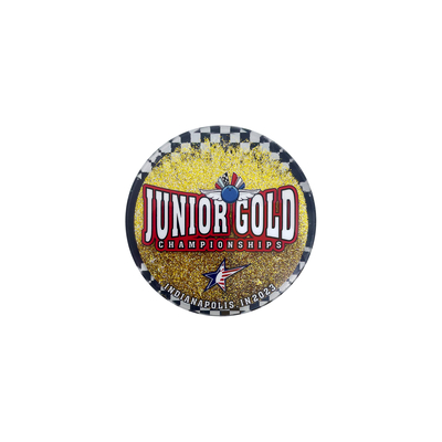 kupować Osobisty Junior Gold Glitter Akrylowy Magnet Lodówki Świecący hołd dla Championship Spirit produkcja online