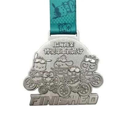 Zink stopu Die uderzył piasek Blasting Cycling Medal