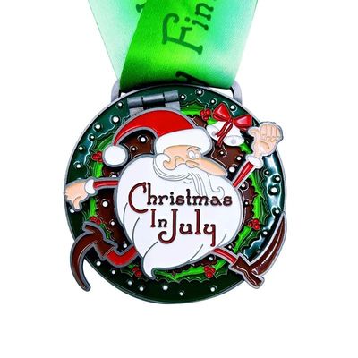 Luty Świąteczne medale w biegu Maraton Finisher Nagroda Flip Top Medal