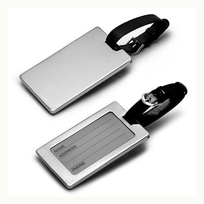Logo na zamówienie Aluminiowe Personalized Metal Luggage Tags Identyfikacja bagażu osobistego